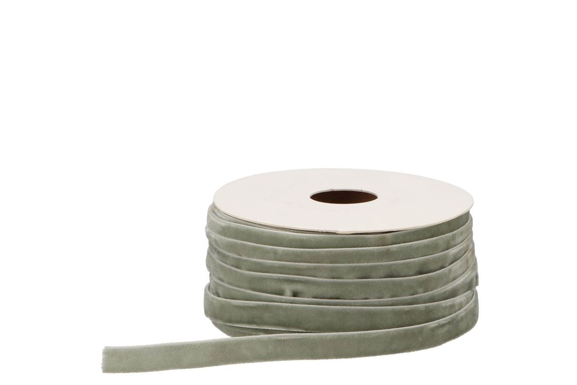 Ribbon Velvety 60 Light Olive 20mx9mm