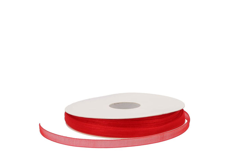 Ribbon Organza 20 Red 50mx7mm Nm