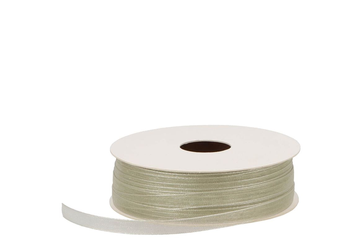 Ribbon Organza 60 Light Olive 50mx7mm Nm