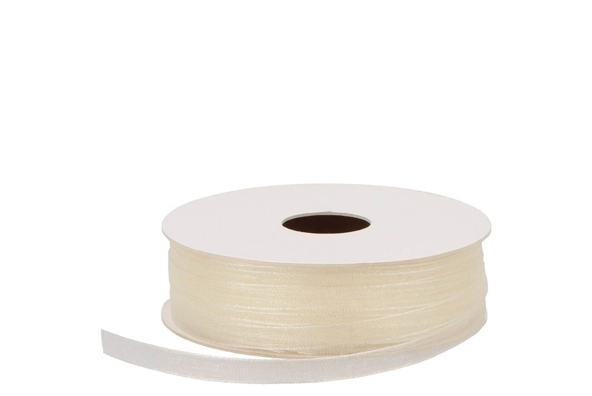 Ribbon Organza 70 Ivory 50mx7mm Nm