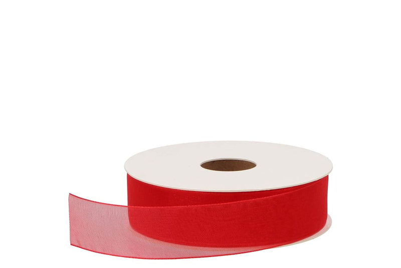 Ribbon Organza 20 Red 50mx25mm