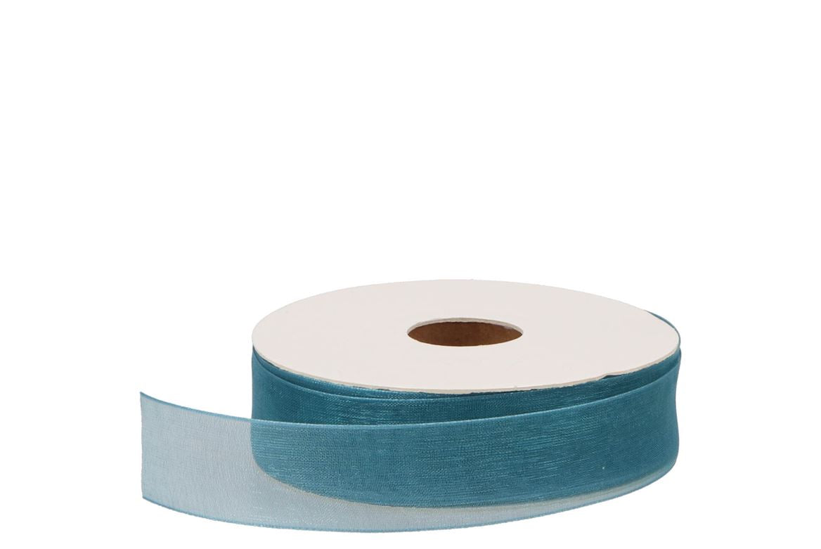 Ribbon Organza 43 Turquoise 50mx25mm Nm