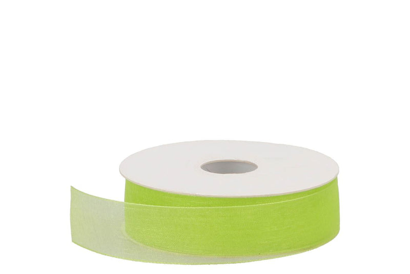 Ribbon Organza 62 Spring Green 50mx25mm Nm