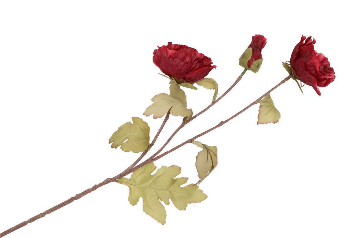 Silk Poppy 3x Fuchsia 76cm Nm