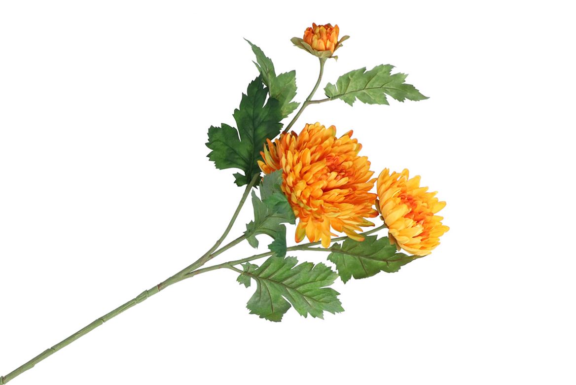 Silk Chrysant Orange 71cm Nm