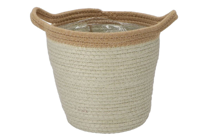 Tripoli Basket Pot Pistachio 23x22cm Nm