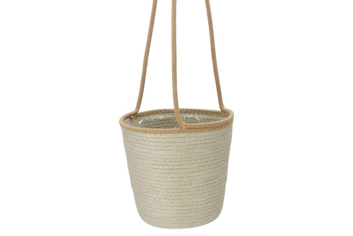 Tripoli Hang Basket Pistachio 23x22cm Nm