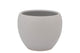 Vinci Matt Grey Flower Pot 14x11cm