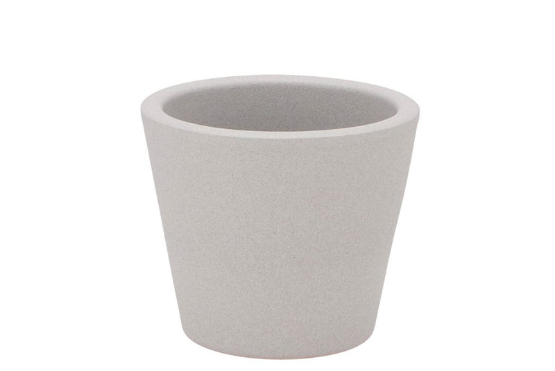 Vinci Matt Grey Container Pot 12x10cm Nm