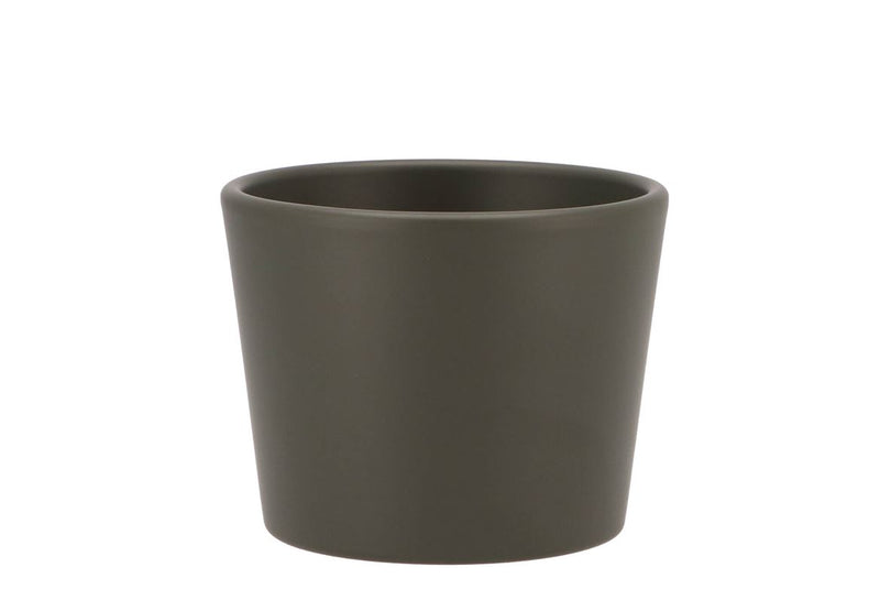 Ceramic Dark Green Pot 11cm Nm