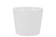 Ceramic White Shiny Pot 13cm