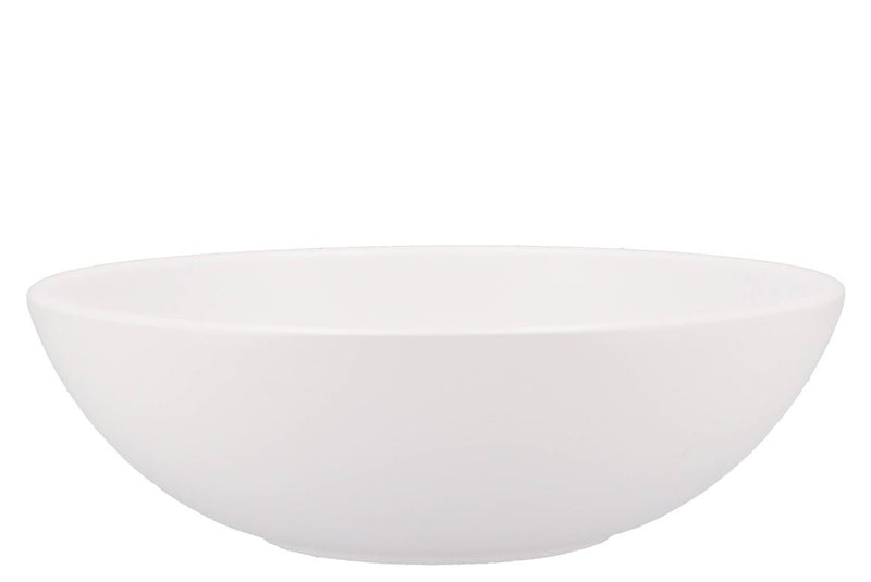 Vinci Matt White Bowl Low 30x9cm