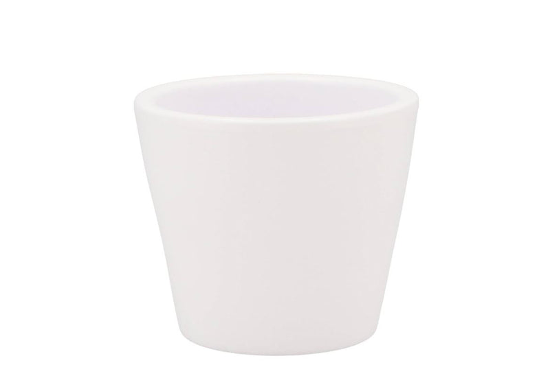 Vinci Matt White Container Pot 12x10cm