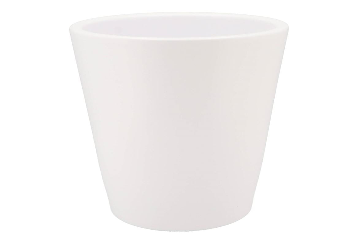 Vinci Matt White Container Pot 29x26cm