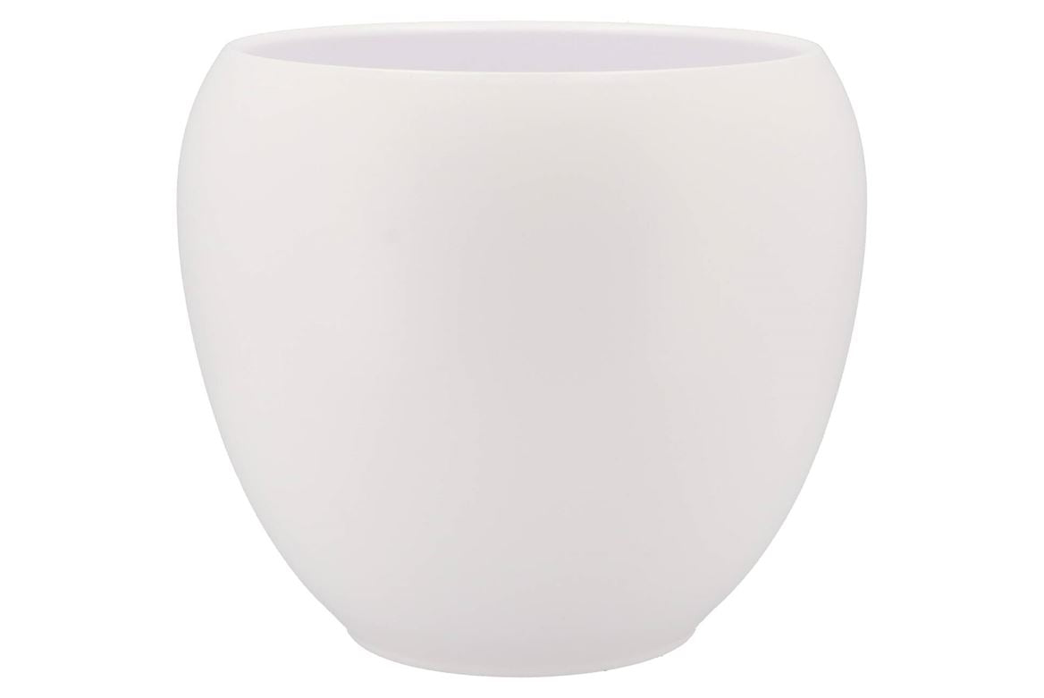 Vinci Matt White Flower Pot 31x28cm