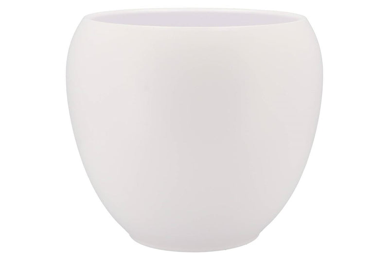 Vinci Matt White Flower Pot 31x28cm