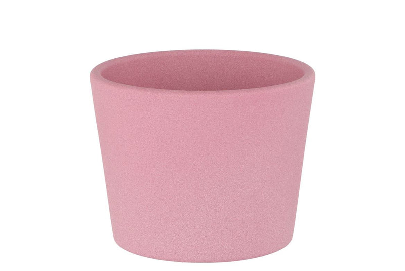 Ceramic Pot Pink Rose 11cm