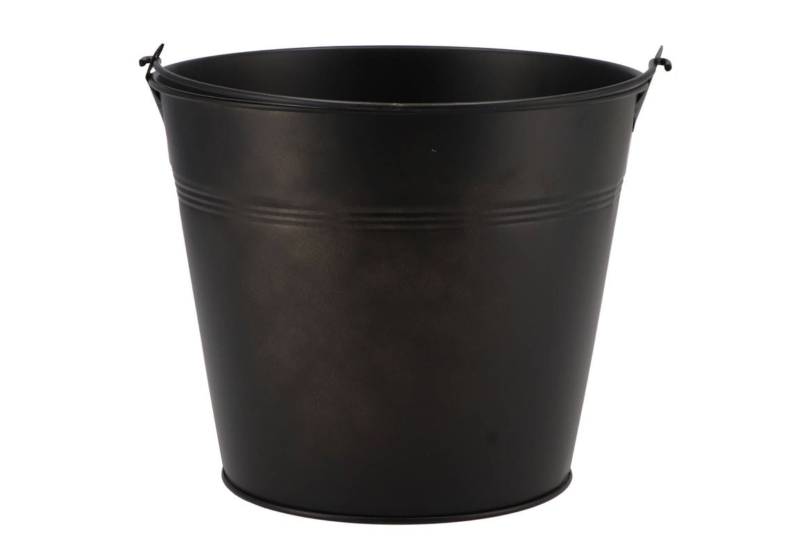 Zinc Basic Black Bucket 19x16cm