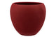 Vinci Red Velvet Flower Pot 28x24cm