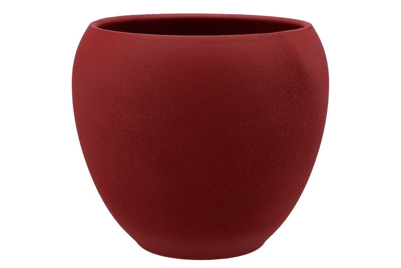 Vinci Red Velvet Flower Pot 28x24cm