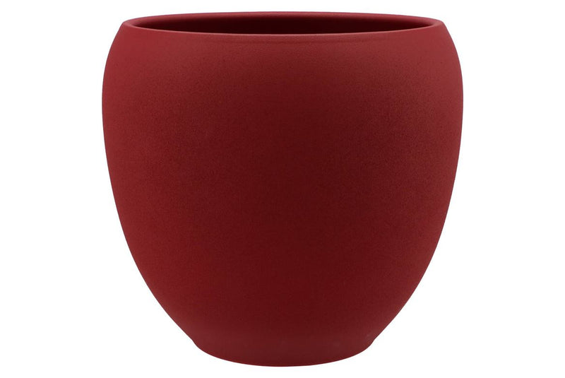 Vinci Red Velvet Flower Pot 31x28cm