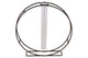 Metal Rack Grey Circle Glass Tube 5x22cm