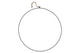 Metal Circle Black With Rope 48cm