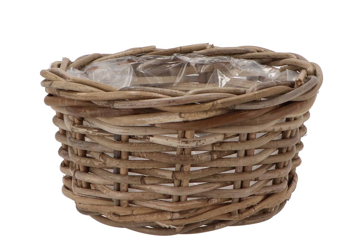 Rattan Ivy Basket Low 25x13cm