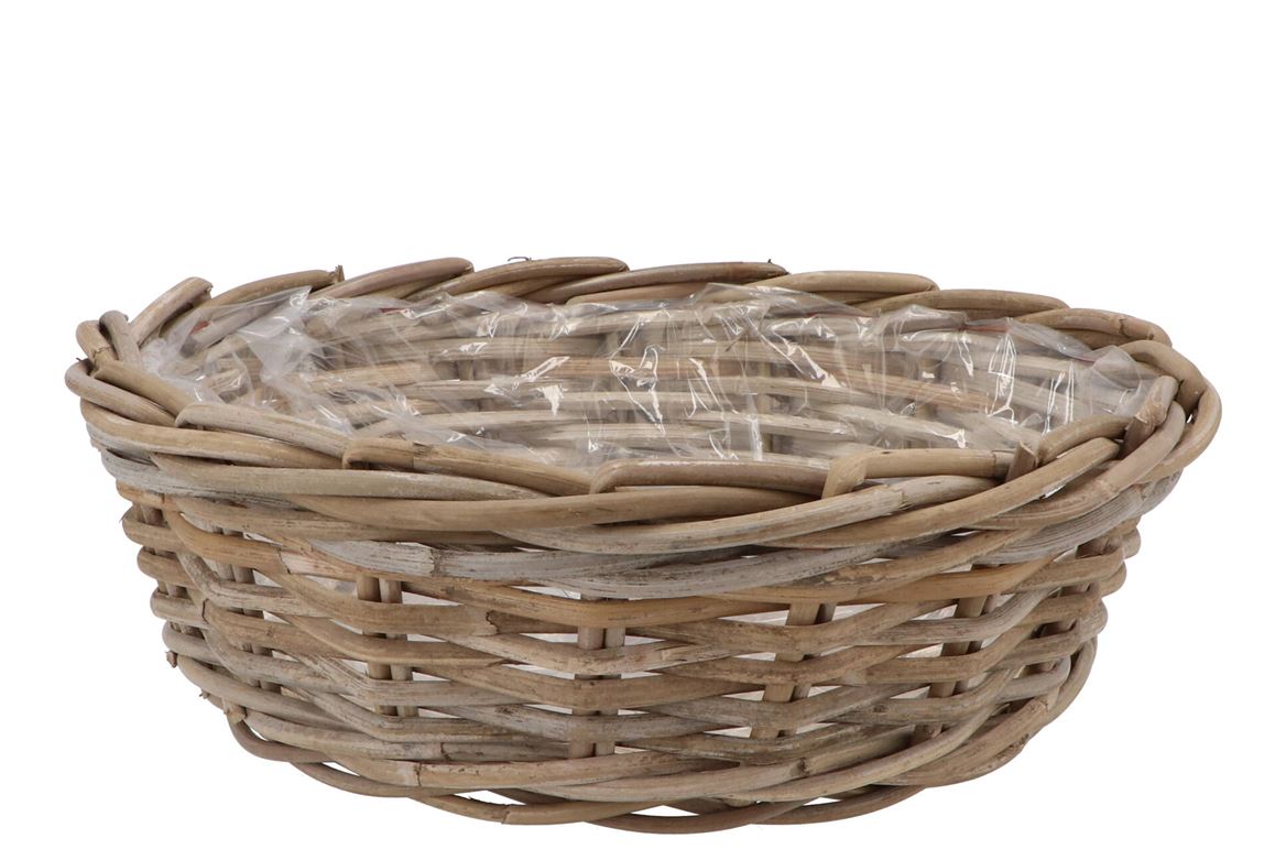 Rattan Ivy Basket Low 35x13cm