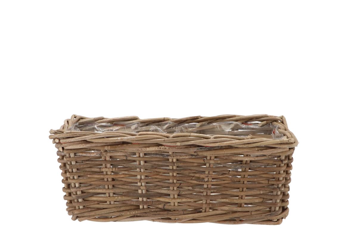 Rattan Ivy Pot Balcony 40x15x17cm