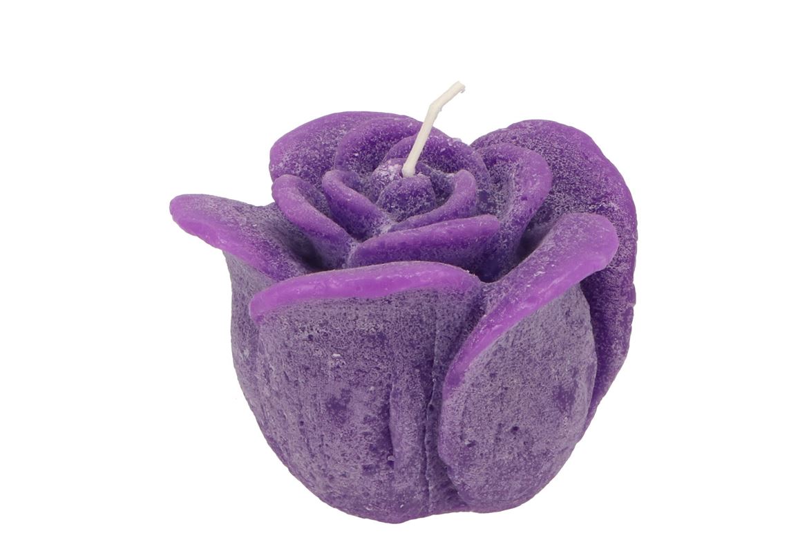 Candle Roos Purple 8x7cm