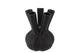 Aglio Straight Black Vase 19x19x25cm Nm