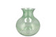 Mira Green Glass Cone Neck Sphere Vase 16x16x17cm