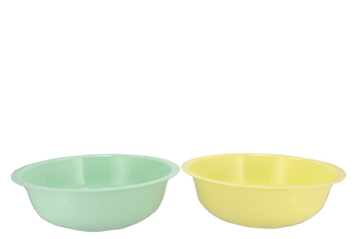 Zinc Basic Pastel Green/yellow Bowl 40x12cm