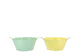 Zinc Basic Pastel Green/yellow Ears Bowl 25x12cm