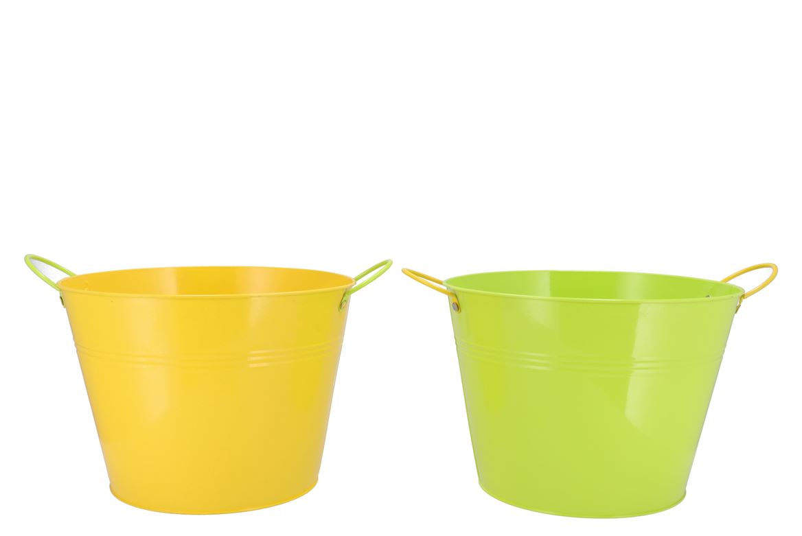 Zinc Basic Yellow/green Ears Bowl 20x10cm