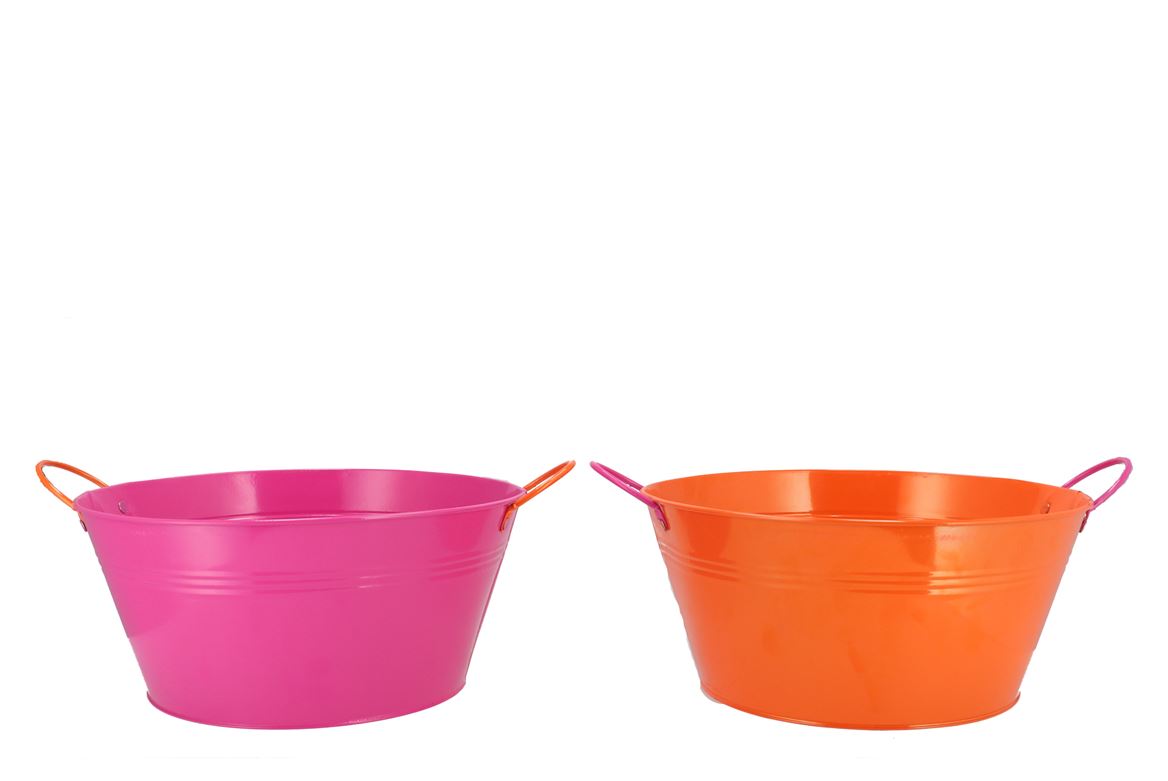 Zinc Basic Fuchsia/orange Ears Bowl 30x14cm