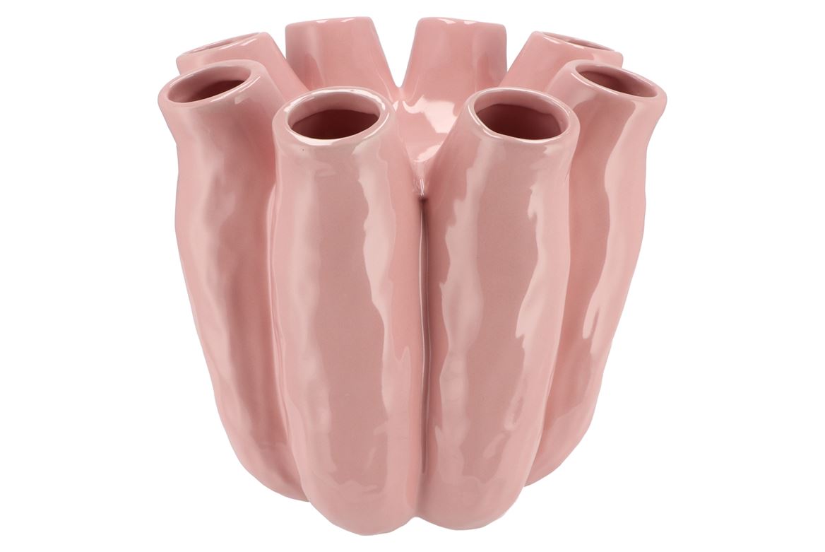 Luna Light Pink Tube Vase 28x28cm Nm