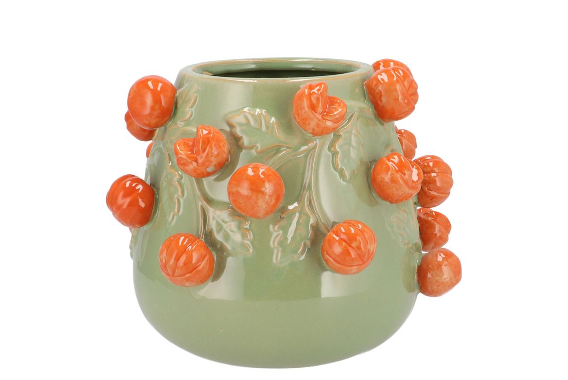 Fruit Mandarin Pistache Pot 24x19cm Nm