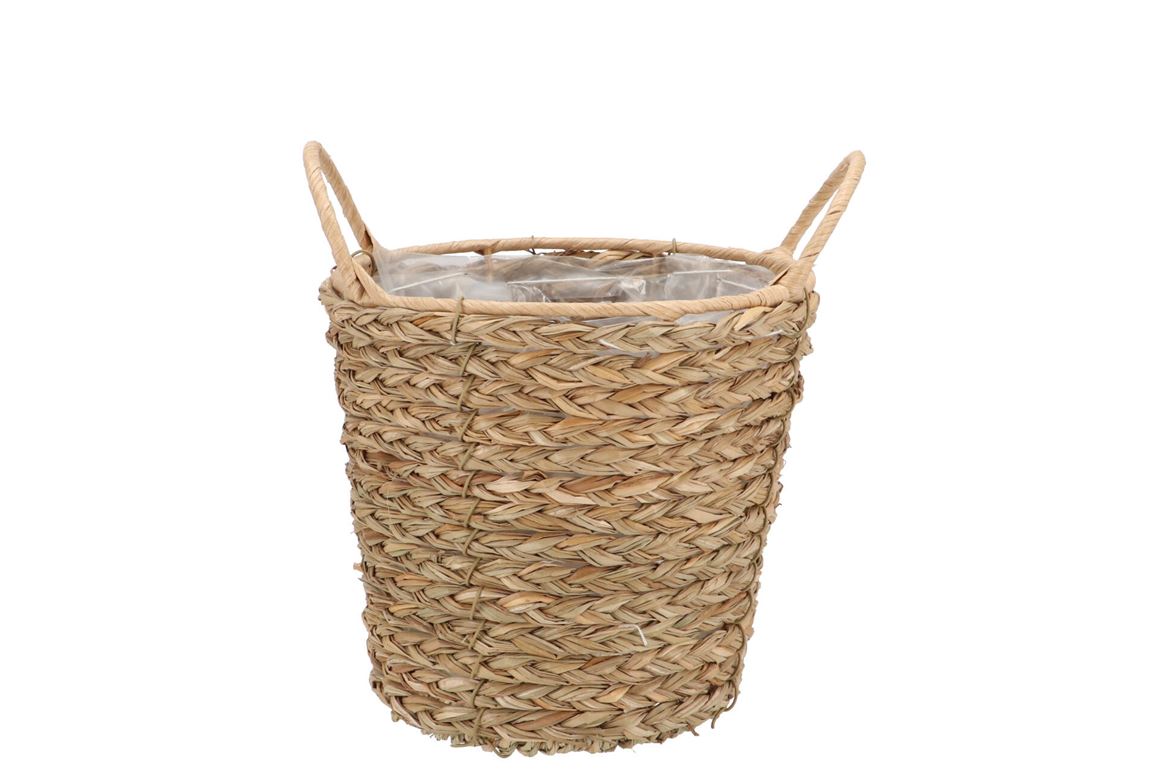 Seagrass Levi Basket Pot Natural 16x15cm