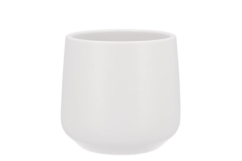 Ceramic White Matt Pot Orchid Berlin 14cm