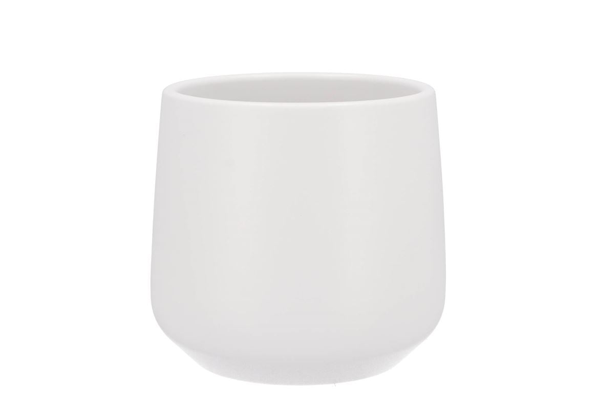 Ceramic Orchid Pot Berlin White 14cm