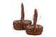 Wicker Elm Branches Brown With Handle Oval Set 2 3