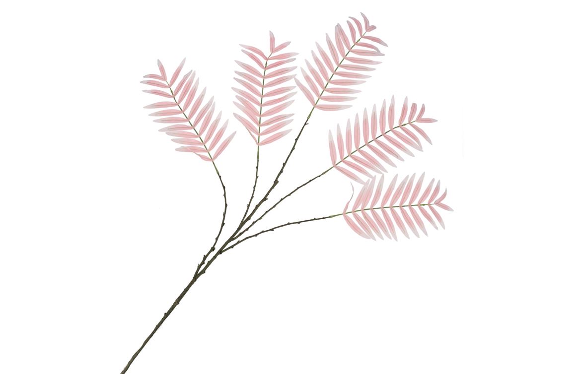 Silk Palm Leaf Light Pink 125cm Nm