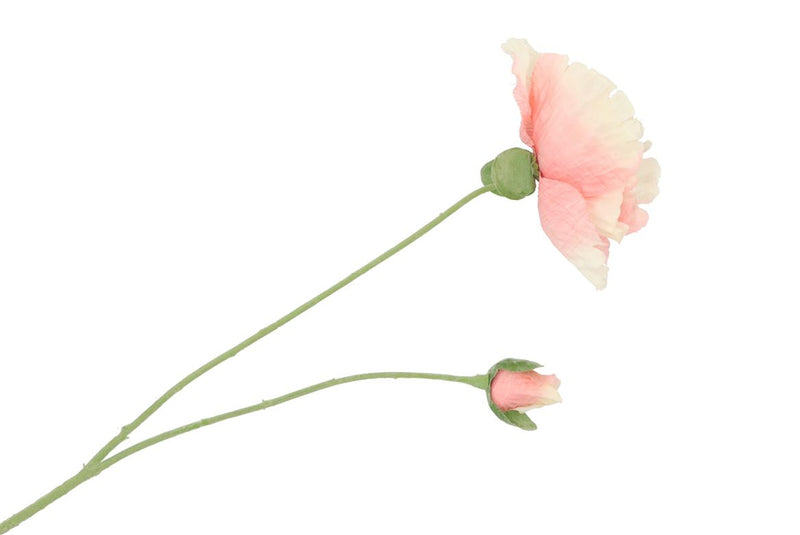 Silk Poppy 2x Light Pink 70cm