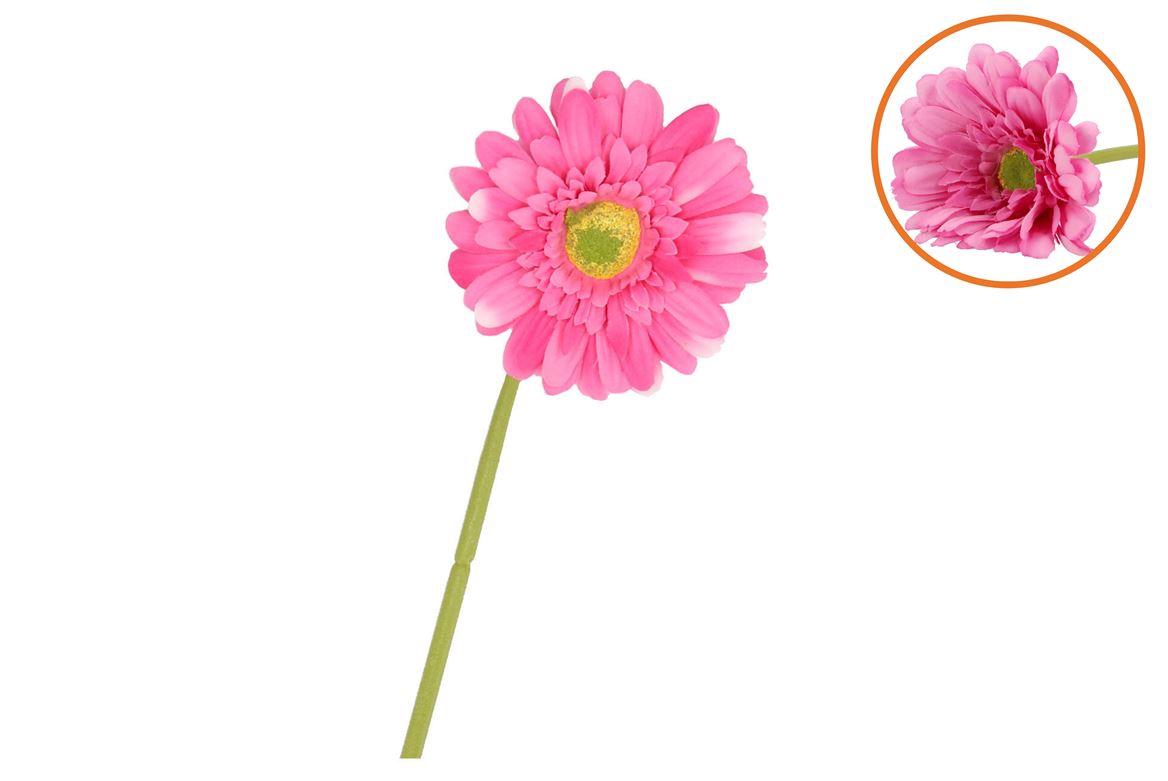 Silk Gerbera Pink 72cm