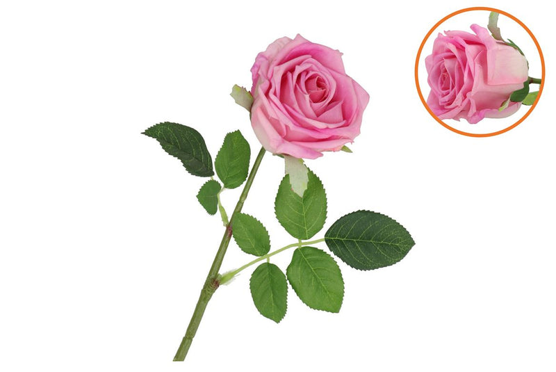 Silk Rose Real Touch Purple 43cm Nm