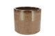 Javea Cilinder Pot Glazed Taupe 15x14cm