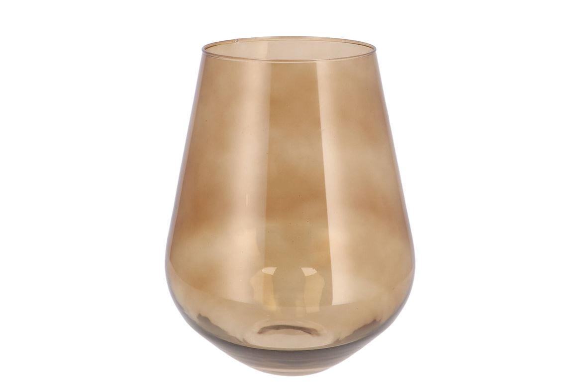 Mira Sand Glass Wide Vase 22x22x28cm