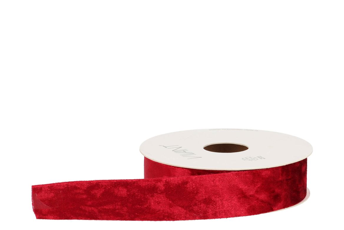 Ribbon Velvet Ice Red 5mx25mm Nm